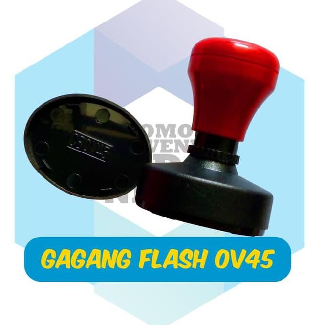 

➡ Gagang stempel flash ukuran OVAL 45 ௹