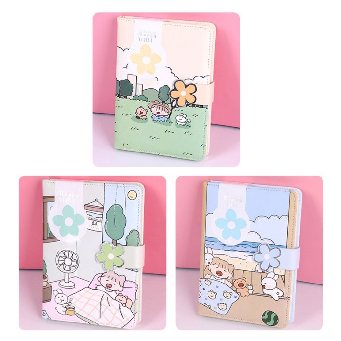 

Pad Buku Diary Notebook Lucu Agenda Import Happy Time Sl 8110