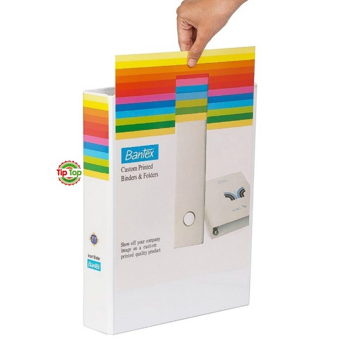 

BANTEX INSERT RING BINDER 2 RING 52MM FOLIO WHITE #8553 07