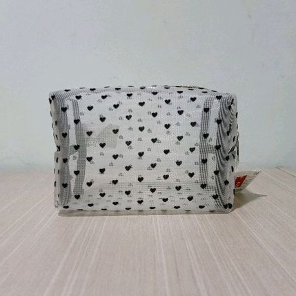 Tas Pouch Tempat Kosmetik Make Up Portable Transparan Miniso