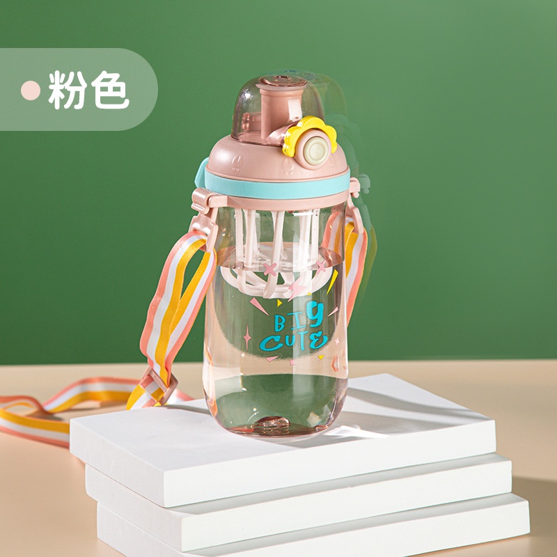 BOTOL MINUM ANAK / BABY KAPASITAS 700ML KARAKRTER LUCU BPA FREE-CUTE PINK 701