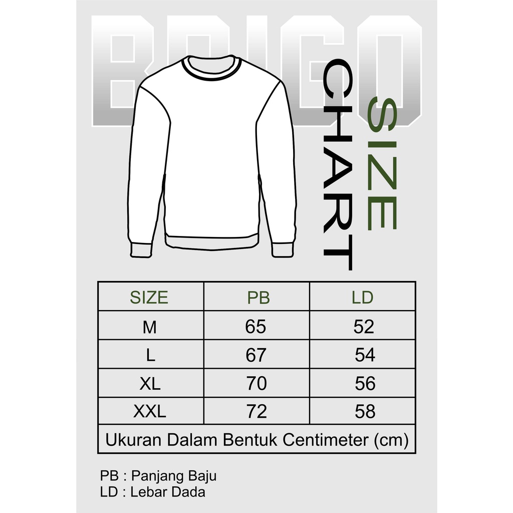 BRIGO X VESPA ITALY Basic Sweatshirt II Sweater Crewneck Polos BRIGO X VESPA Sablon DTF Fleece Cotton M-XXL (Pria &amp; Wanita) Free stiker&amp;Gantungan Kunci