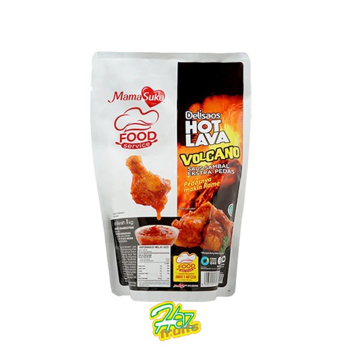 

Mamasuka Delisaos Hot Lava Volcano Saus Sambal Pedas - Pouch 1 Kg