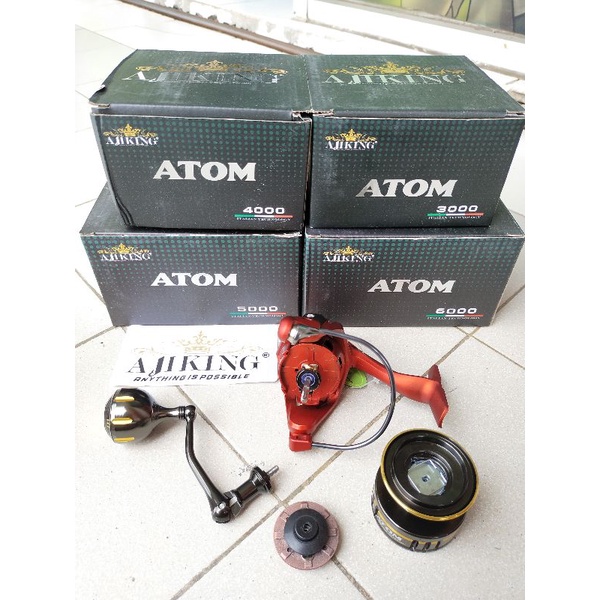 reel spining Ajiking Atom 2022 power handle