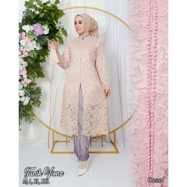 (Bayar di tempat) Kebaya Modern Busui payet Setelan Kebaya Tunik Brukat Busui Friendly Kebaya Modern Kebaya Bruka