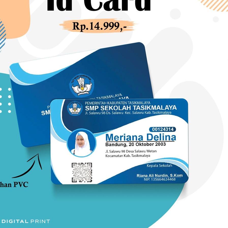 

㊞ Cetak ID Card PVC Premium - Kartu Member - Kartu Anggota Pelajar - Name Tag - Tanpa Minimal Order €