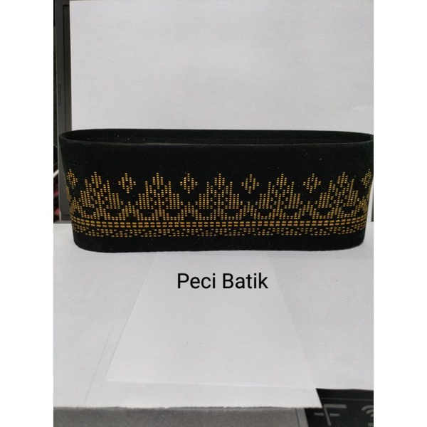 Peci hitam / Peci Batik