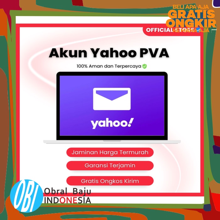 Obral / Original Sale Promo Akun Yahoo Pva Buat Nuyul Terbaru Termurah Terlaris Garansi