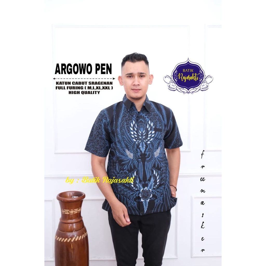 ARGOWO PEN RAJASAKTI KEMEJA BATIK PRIA SOLO LENGAN PENDEK PANJANG FULL FURING ORI PREMIUM ATASAN KONDANGAN MODERN TRADISIONAL ORDIYAMA COLET ZAQIANDRA GARUDA COLET PORBOWASESO ZAQIANDRA DUO ALBIRRU PUNDAK QUSYAIRI ALTAMIS BIRU DUO BRAHMA BIRU BAHRAN SM