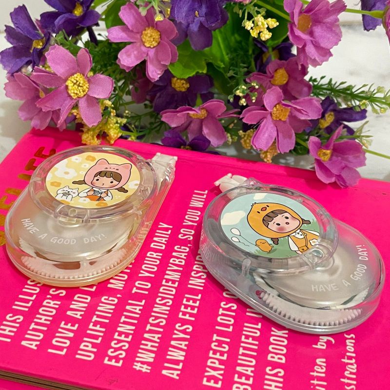 

Correction Tape Cewe Have A Good Day Die TG-B3654 Tipex Motif Cwe Lucu Unik Alat Tulis Unik Lucu Termurah
