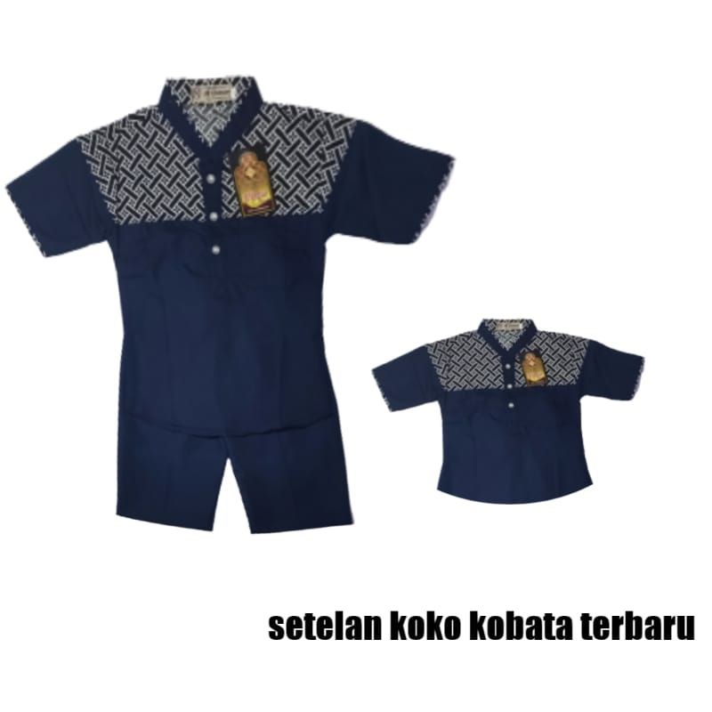 Setelan Baju Koko Anak Laki Laki Kurta Anak Terbaru Kobata usia 3 sampai 10 tahun