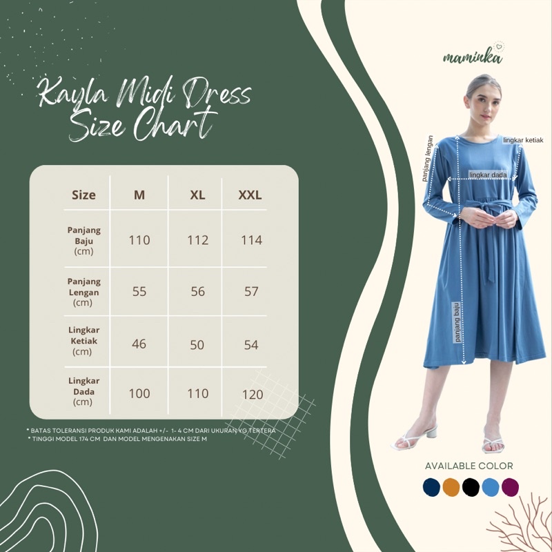 KAYLA MIDI DRESS BUSUI FRIENDLY BY MAMINKA OFFICIAL