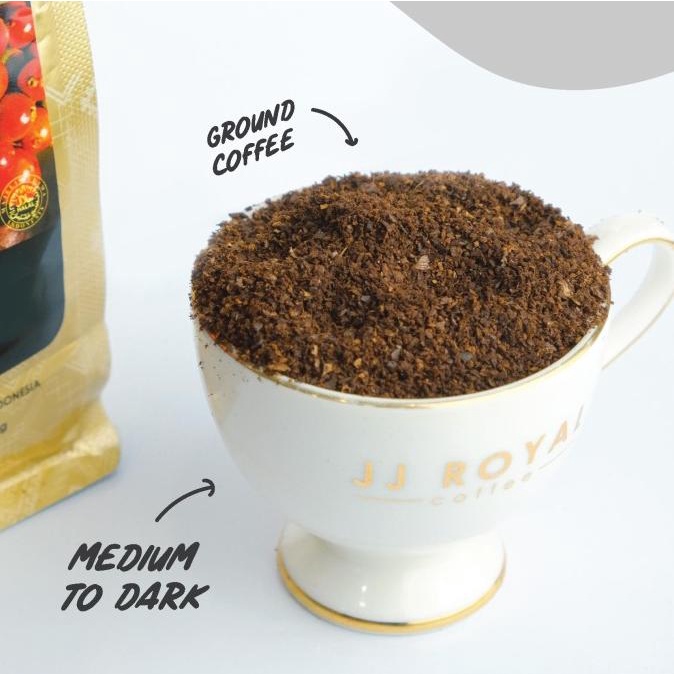 

JJ Royal Coffee Bali Arabica Ground (Kopi Bubuk) Bag 200gr