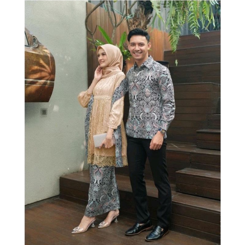 Maura Couple - Sania Ruffle Batik Couple ori Ndoro jowi DNT Garansi Termurah Shopee -Couple NIRINA