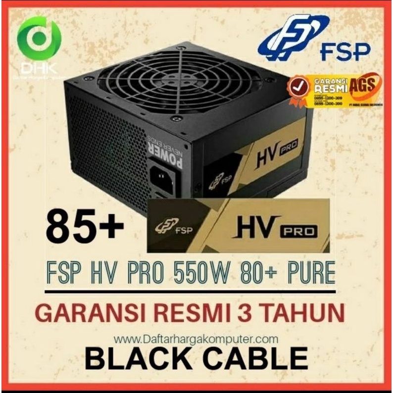 PSU FSP HV PRO 550W 85 Plus power supply