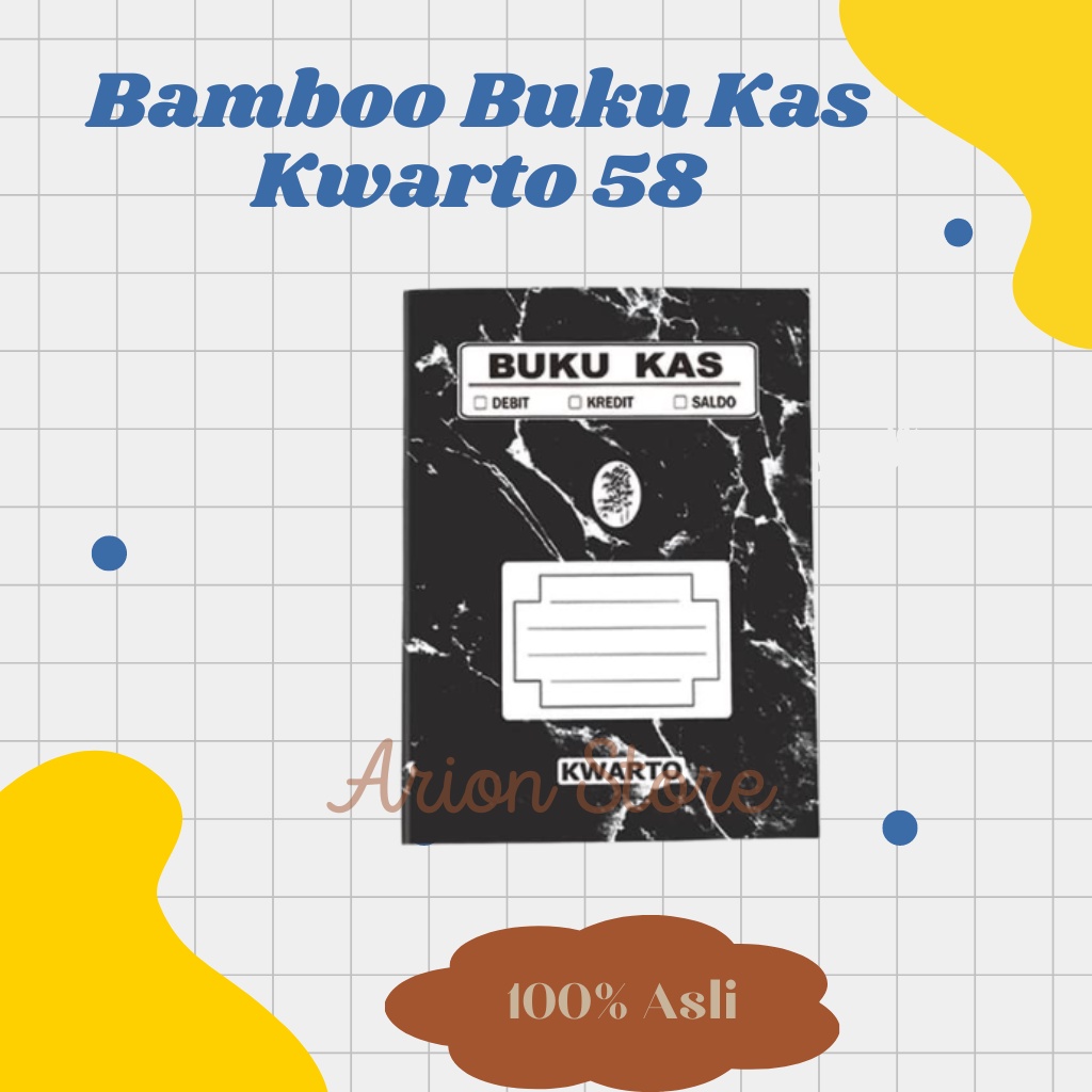 

[ARION STORE] Buku Kas 58 Kwarto Bamboo / Buku Catatan Keuangan [PCS]