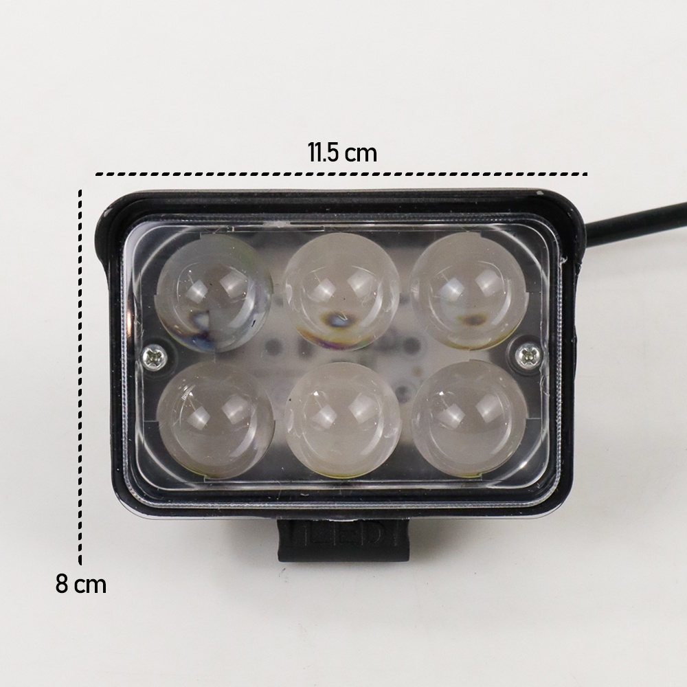 Xianyi Science Lampu Sorot Flood Spotlight 18W 6 LED White Light - SDL1845 - Black