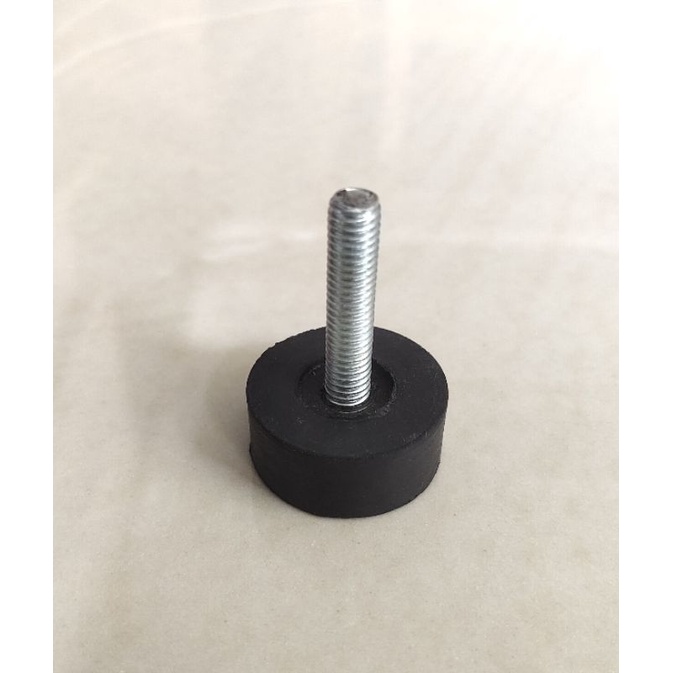 Adjuster Karet M6 Diameter 25 mm/Adjuster Kaki Kursi/Adjuster Kaki Meja/Stabil Kaki Meja