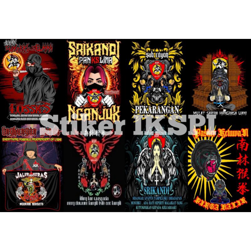 STIKER IKS PI KERA SAKTI ISI 8 GLOSSY