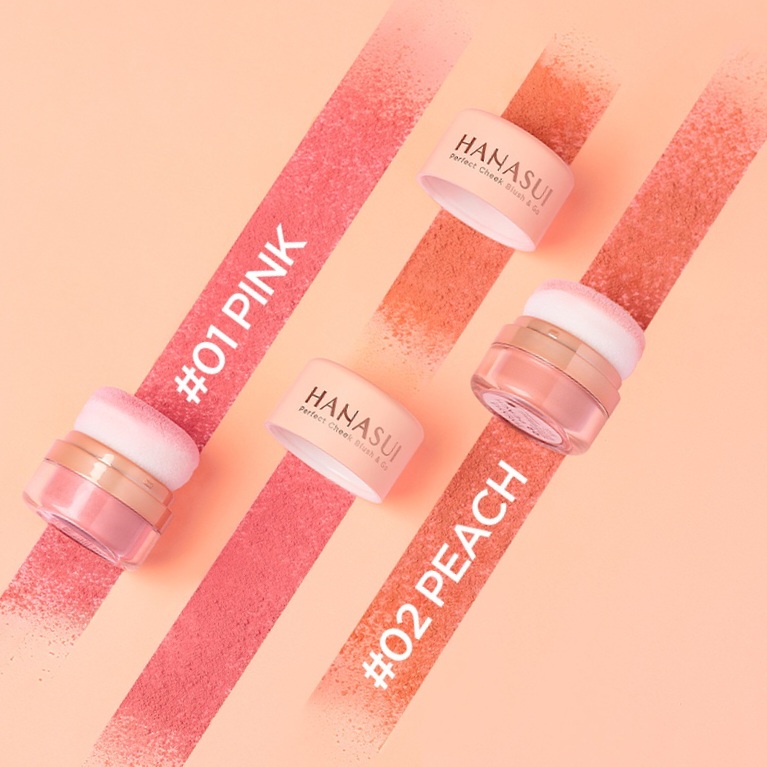 HANASUI PERFECT CHEEK BLUSH &amp; GO - BPOM - BLUSH ON HANASUI MURAH