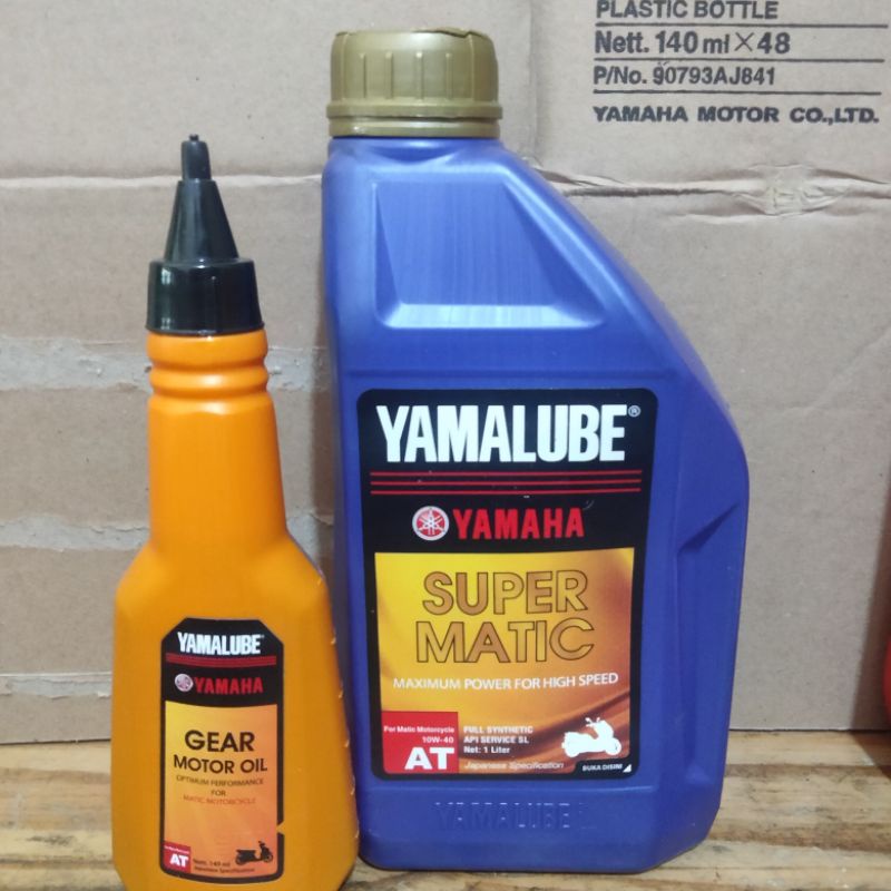 PAKET HEMAT OLI MESIN + GARDAN (NMAX/AEROK). YAMALUBE SUPER MATIC , GARDAN YAMALUBE 140ml.