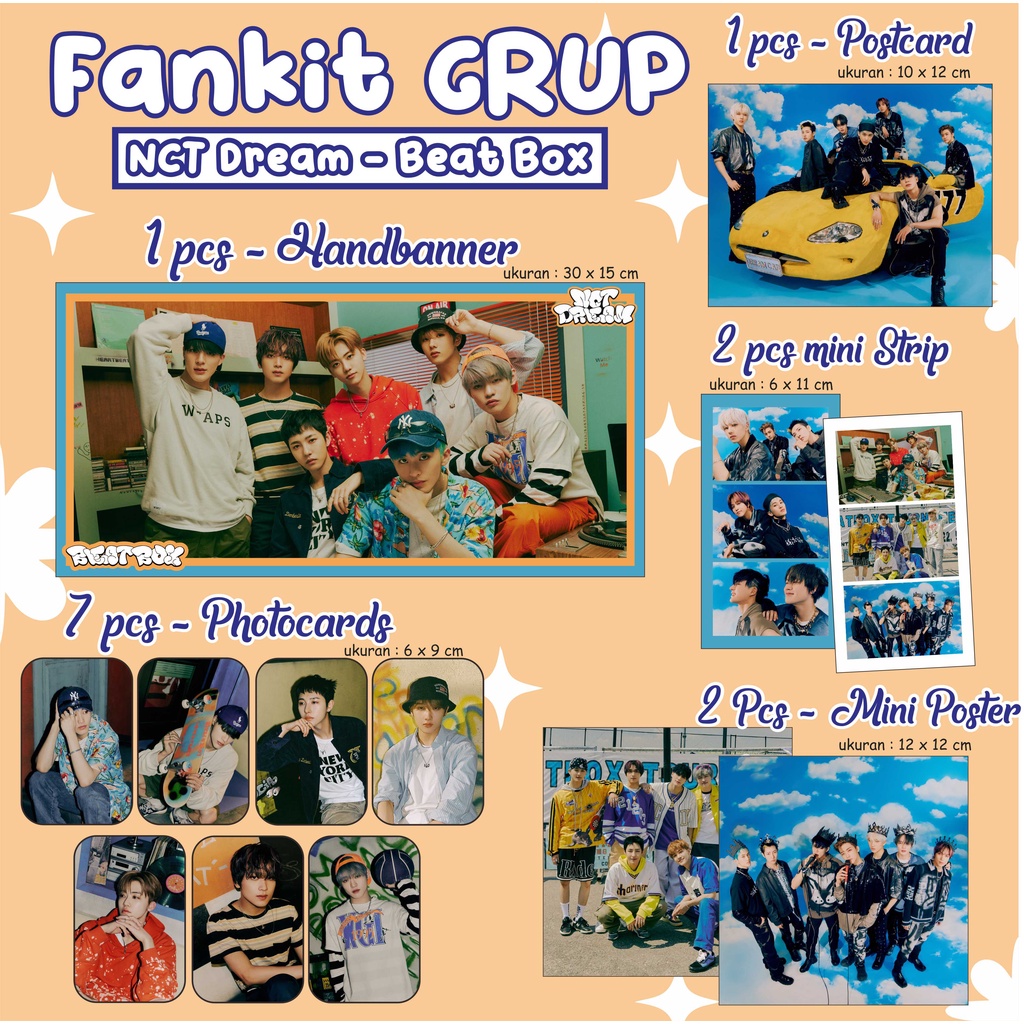 Jual (bisa COD) FANKIT NCT DREAM BEAT BOX PAKET HEMAT NCT DREAM HAECHAN ...