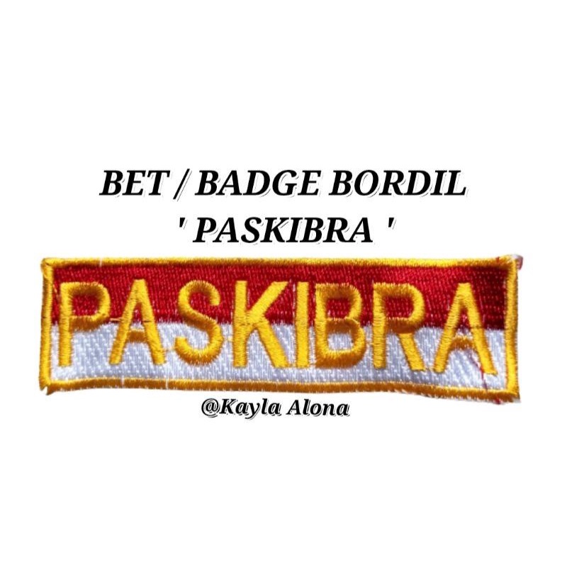 BET/BADGE ' PASKIBRA MERAH PUTIH '