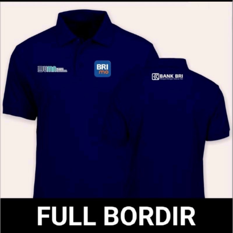 KAOS BUMN BRI KAOS BRI KAOS KERAH BUMN BRI BAJU KERJA BUMN BRI KAOS