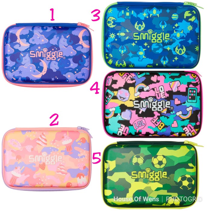 

SMIGGLE SEEK HARDTOP PENCIL CASE - TEMPAT PENSIL SMIGGLE