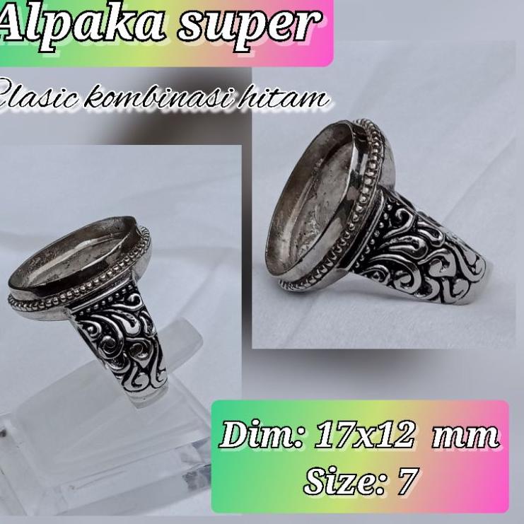 Kejar Promo Cincin Emban Alpaka motif clasik