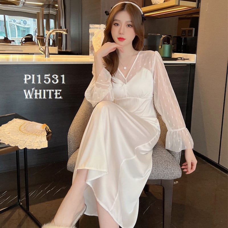 PIYAMA DASTER SUTRA WANITA KOREA PI1531