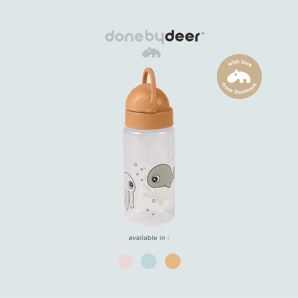 Done by Deer Straw Bottle Sea Friends - Botol Minum Anak