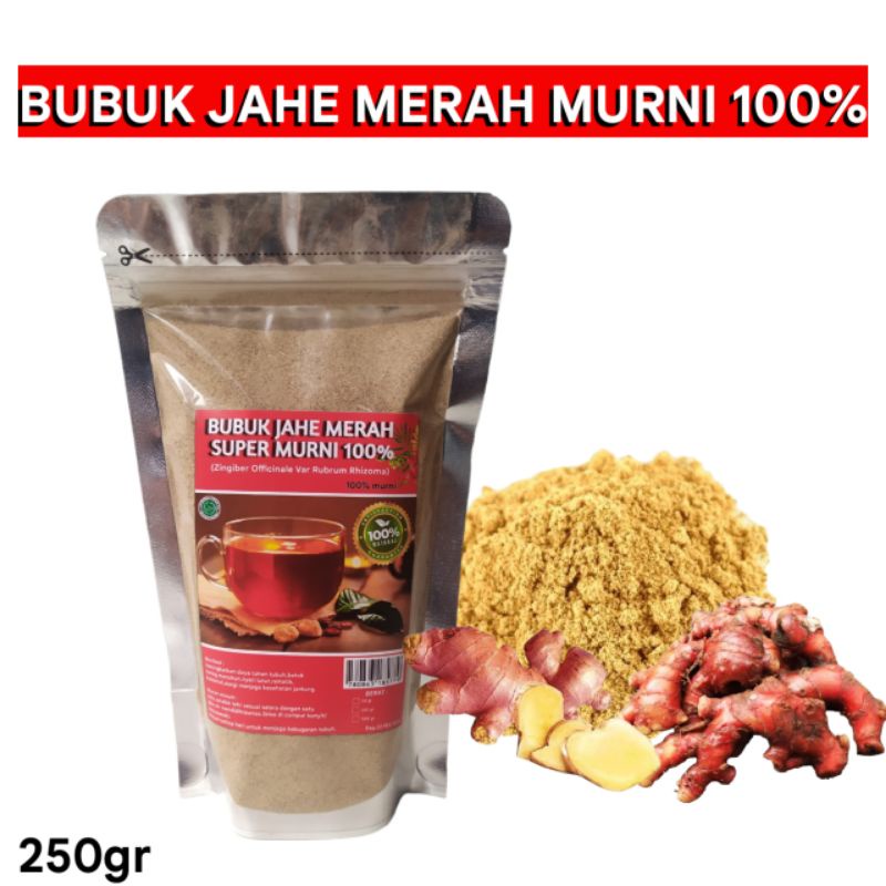 

bubuk jahe merah murni tanpa campuran original 250gr