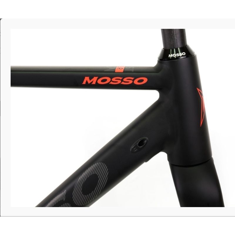 FRAME MOSSO ROADBIKE 730GVL SIZE 520MM 52CM RANGKA SEPEDA BALAP ROAD BIKE MOSO 730 GVL GRAVEL UKURAN 520 MM 52 CM BLACK RED HITAM MERAH