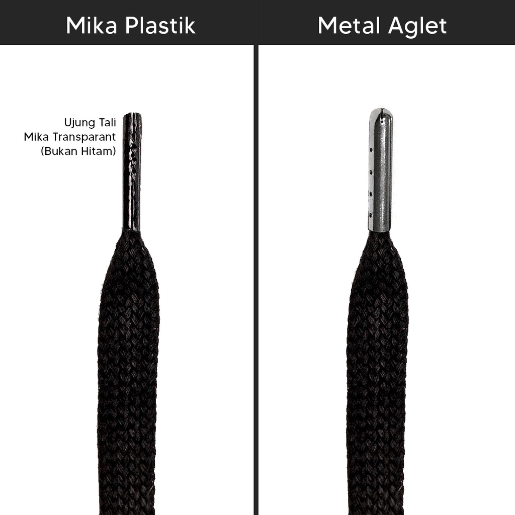 Original MR Shoelaces FP45 Light Taro Tali Sepatu Pipih Flat 7mm 90cm-200cm Gepeng