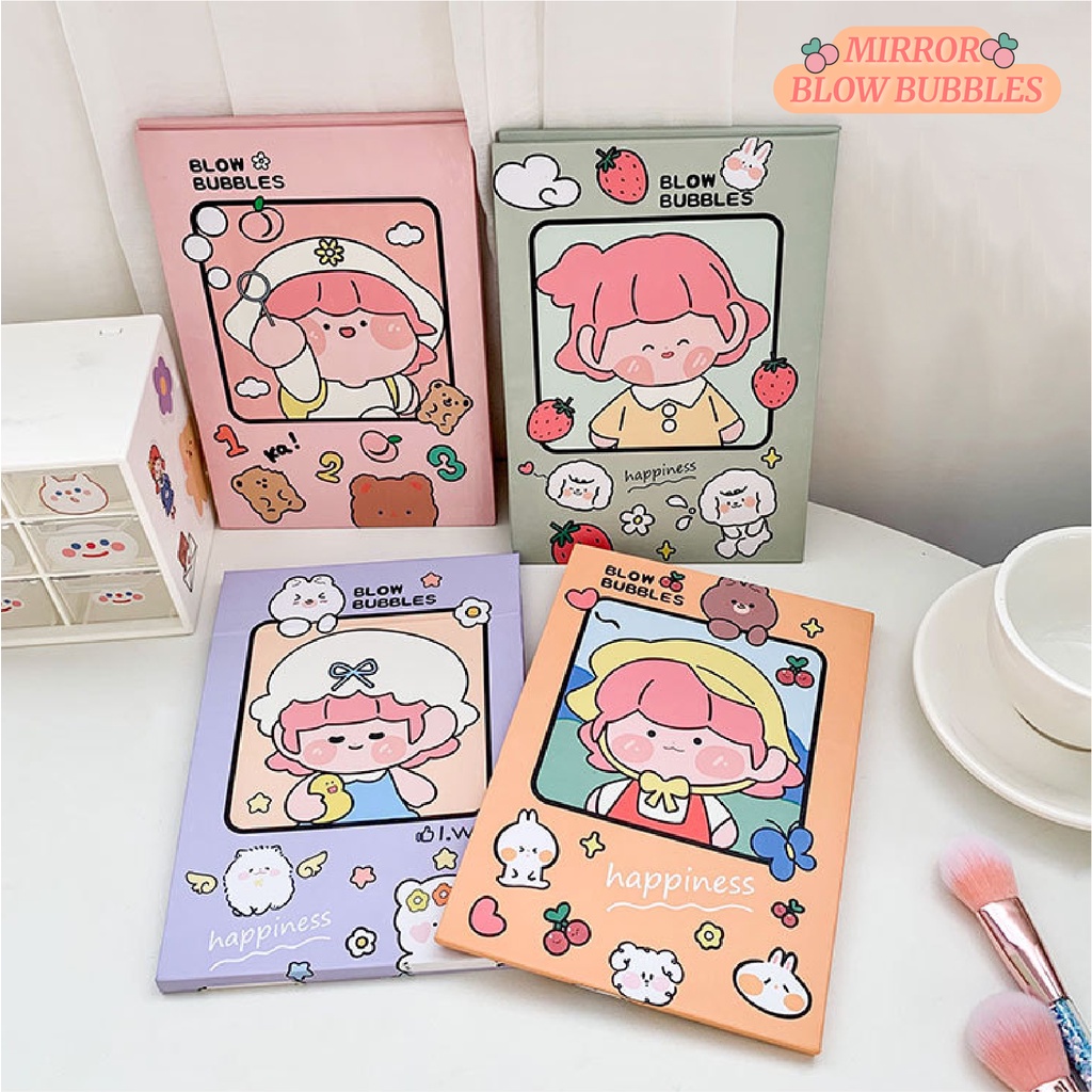 MSY Cermin Lipat Make Up Motif Girl Hewan /Mirror Portable / Kaca Rias Lipat / Cermin Make Up