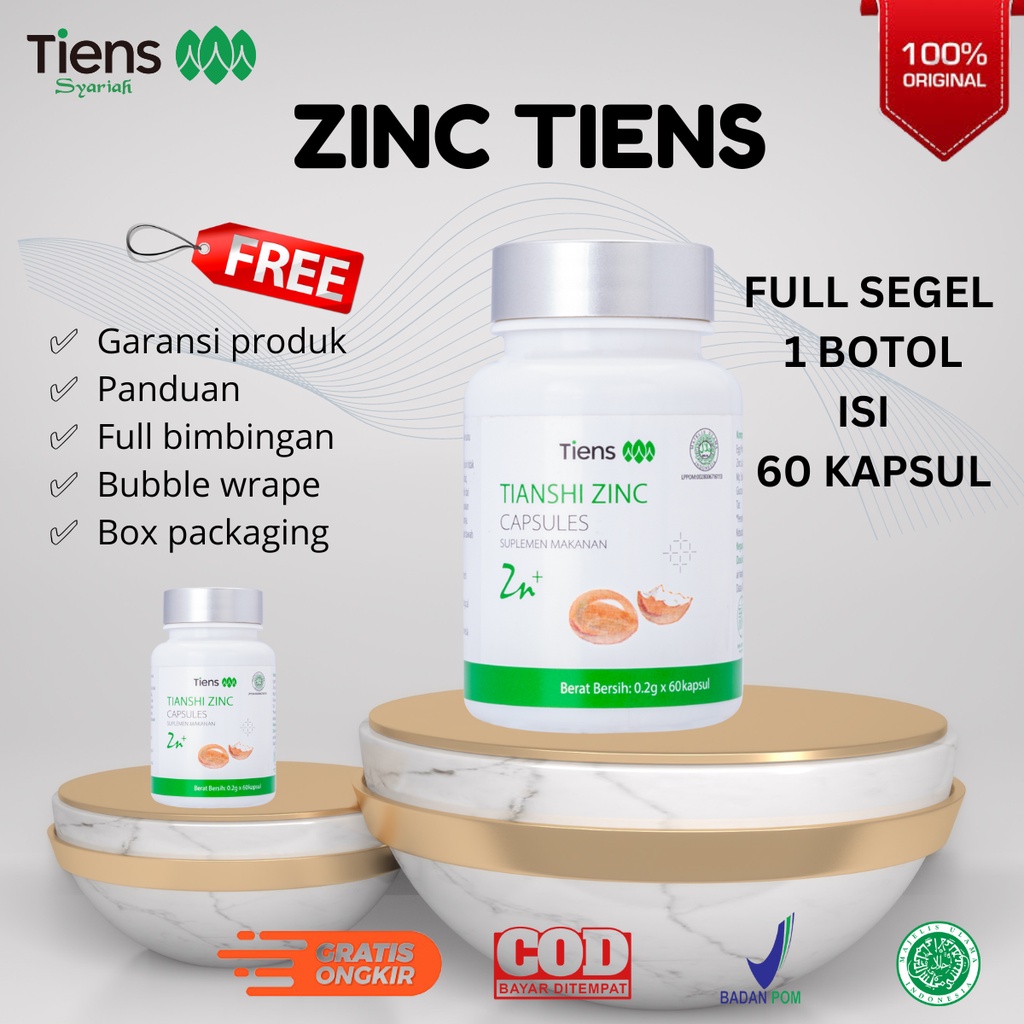 Jual Tianshi Zinc Zink Tiens Tiansi Tianzhi Capsule Capsules Kapsul Isi