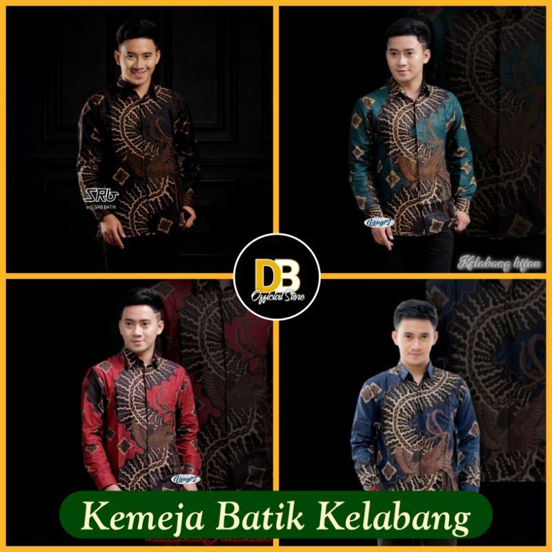 Kemeja Batik Pria Lengan Panjang Motif Kelabang M L XL XXL / Baju Batik Pria Kantor / Pakaian Batik Pekalongan Murah Viral Bisa COD