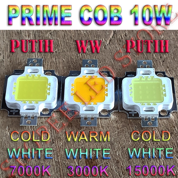 PRIME QUALITY COB HPL 10W CHIPSET EPISTAR 24X48mill NYALA LEBIH TERANG