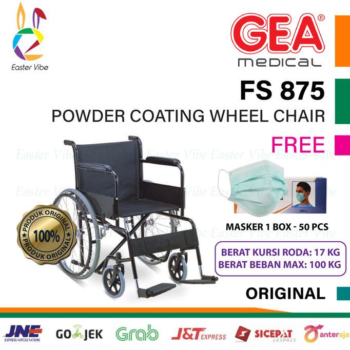 Kursi Roda GEA FS 875 - Wheelchair FS875 - Kursi Roda Standar