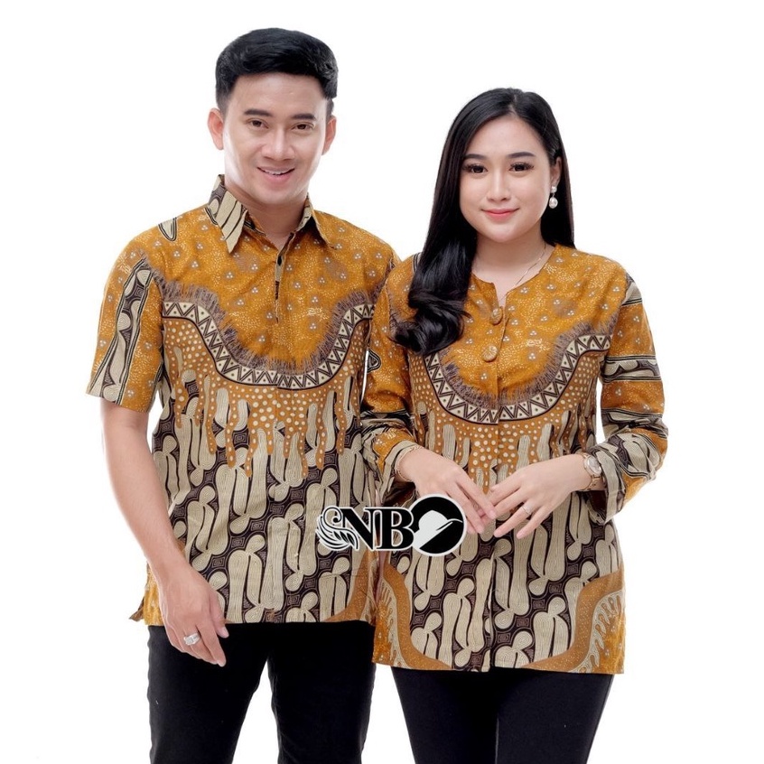 Batik Couple Modern Baju Batik Wanita Modern Atasan Batik Kerja Wanita Blouse Batik Kantor M L XL XXL Seragam Batik Modern