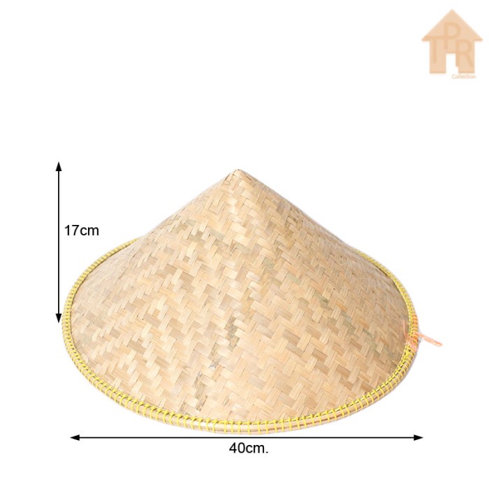 Bambu - Caping Dudukuy Topi Petani Sol Kuning D40