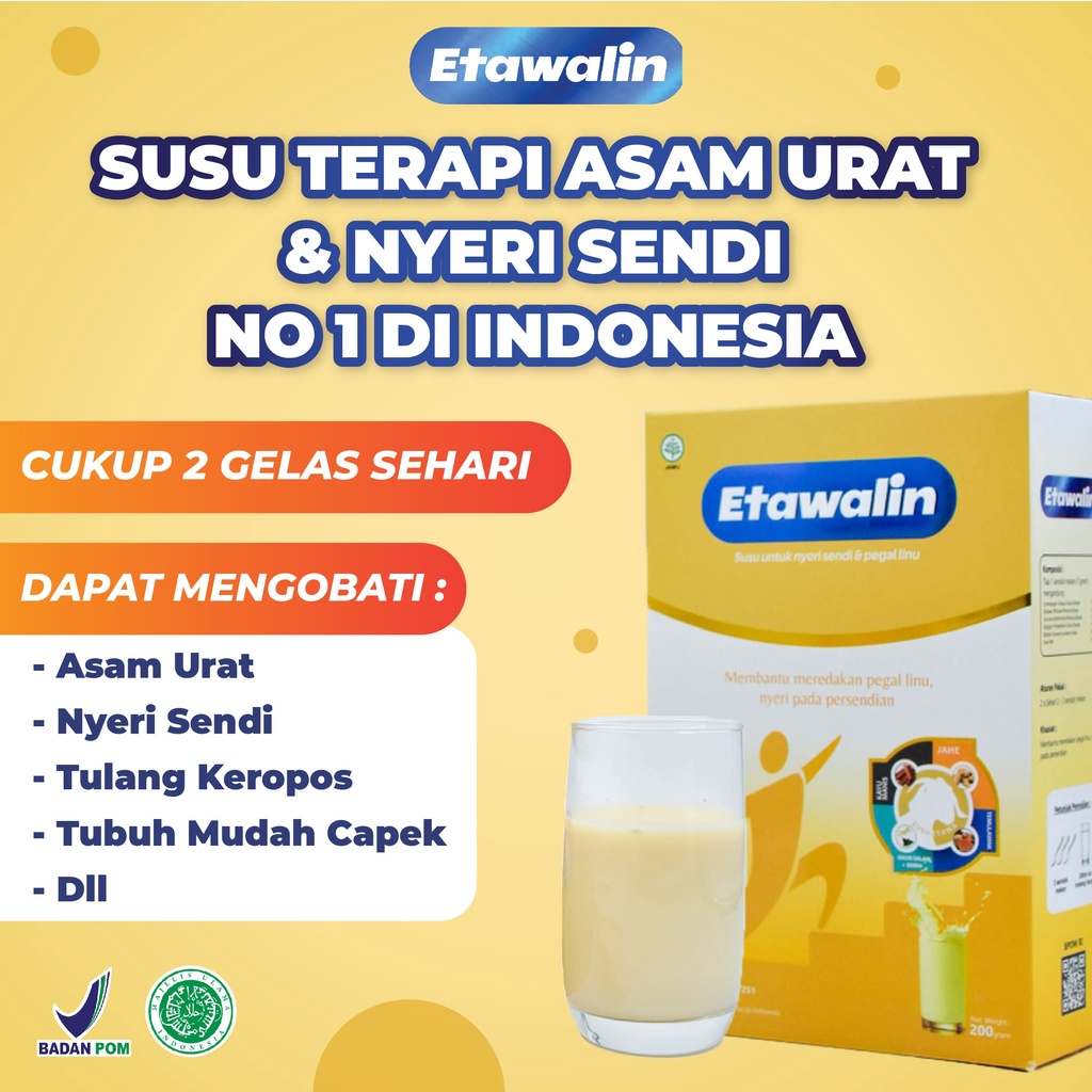 

Etawalin – Susu Kambing Etawa Tingkatkan Kepadatan & Kesehatan Tulang Sendi Susu 1 Box