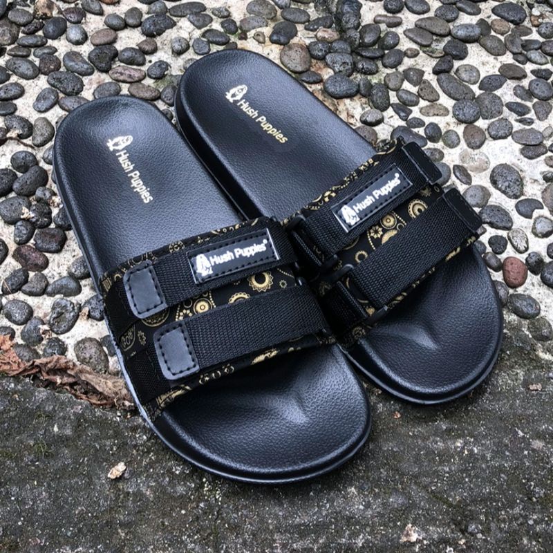 Sendal Selop Hush Puppies Sandal Pria Wanita Distro