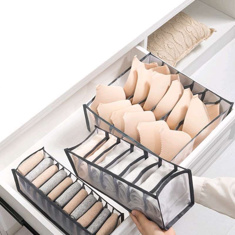 Tempat penyimpanan pakaian dalam underwear kaos kaki bra / kotak organizer bra washable