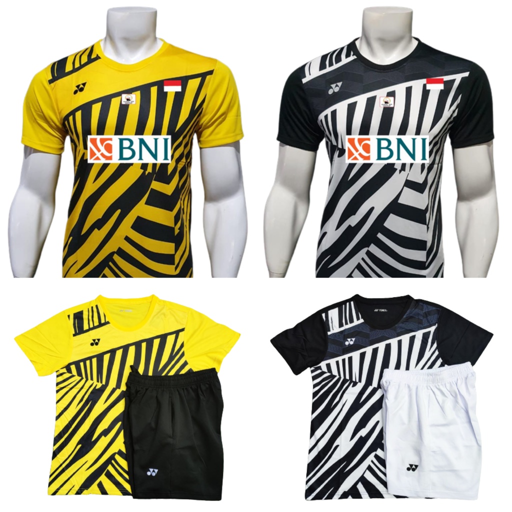 [ y21068 ] Setelan Kaos Baju Badminton Pria Import YONEX MINION KEVIN SANJAYA MARCUS GIDEON Jersey B