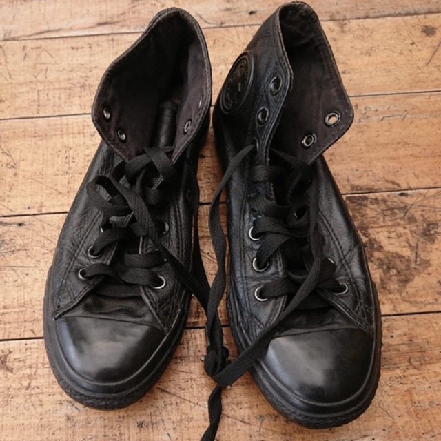 Converse Leather Full Black Sz40