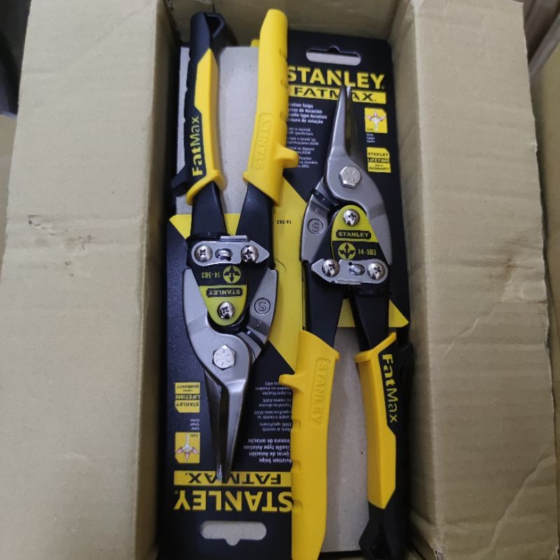 Gunting Baja Ringan 10&quot; STANLEY (Lurus) Gunting Holo/Plat/Seng Stanley Fatmax / Maxsteel