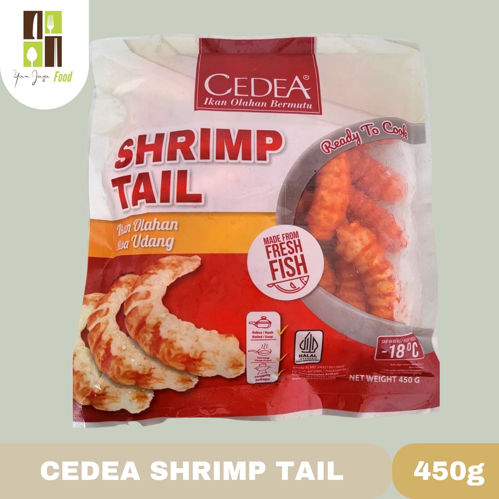 Cedea Shrimp Tail/Ekor Udang Ikan Olahan Rasa Udang 450g