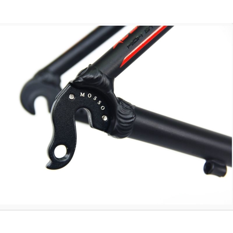 FRAME MOSSO ROADBIKE 701TCA SIZE 450MM 45CM RANGKA SEPEDA BALAP ROADBIKE MOSO 701 TCA UKURAN 450 MM 45 CM WARNA HITAM MERAH BLACK RED